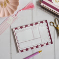 Mulberry Candy Stripe | Daily Desk Planner