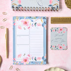 Floral Borders | Daily Desk Planner