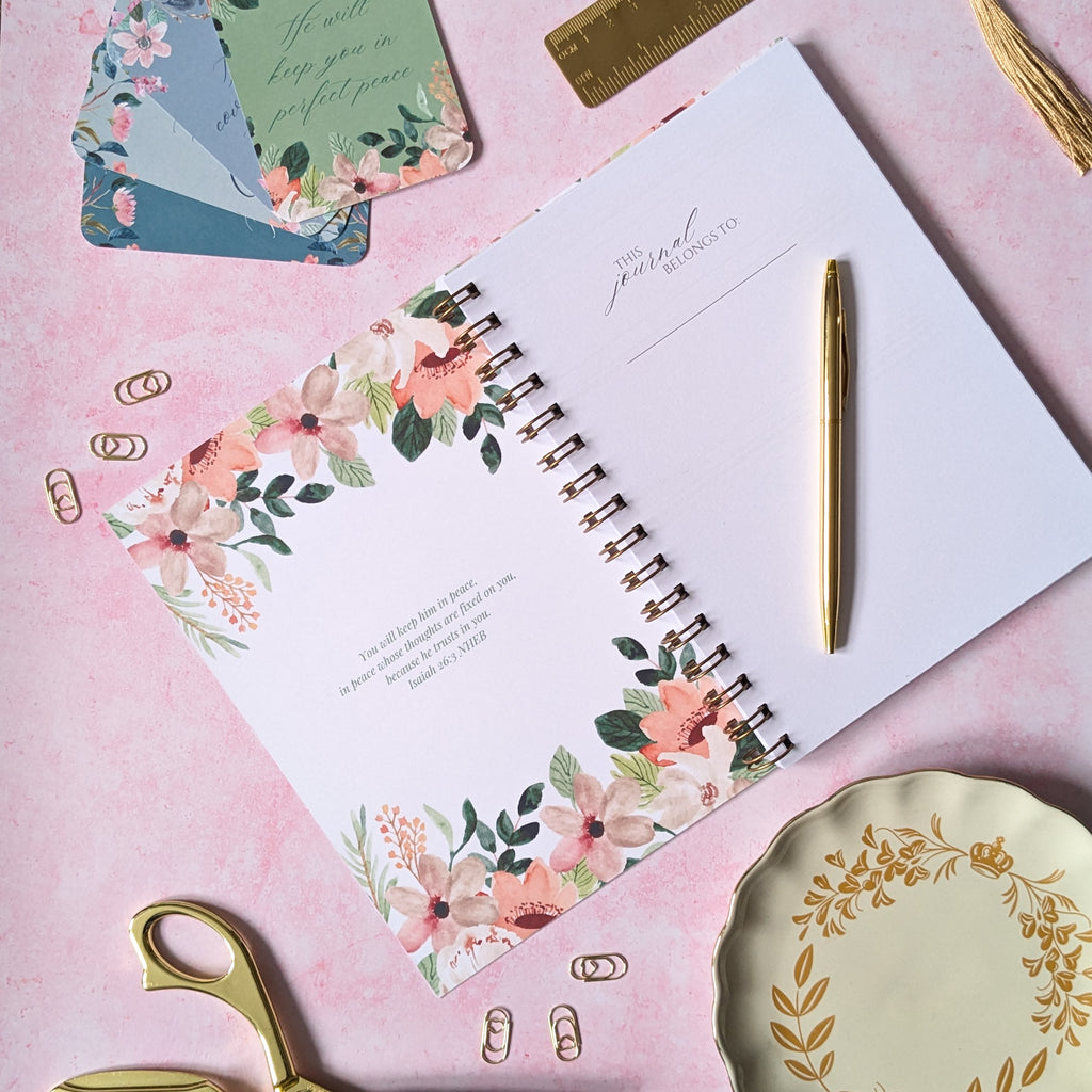 He will keep you in perfect peace | Isaiah 26:3 | Notebook