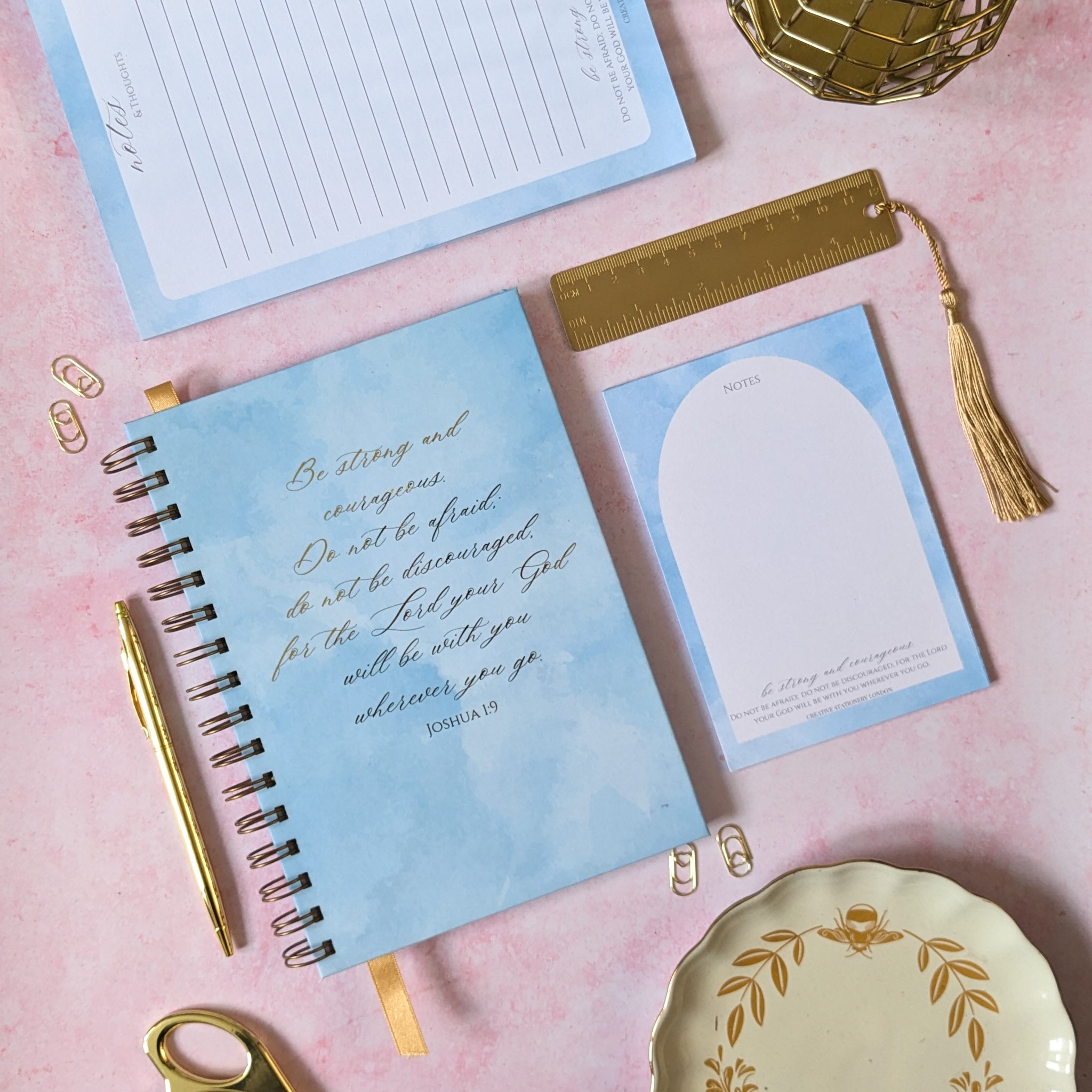 Be Bold & Courageous | Joshua 1:9 | Notebook