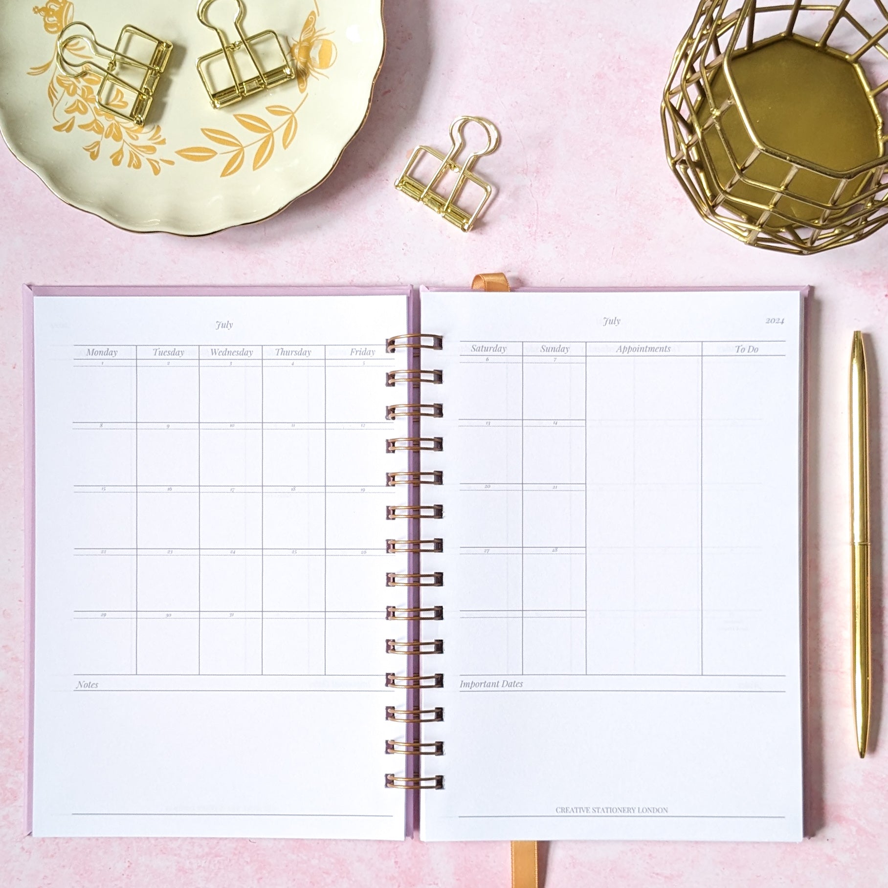 Undated Planner | He will keep you in perfect peace | Isaiah 26:3
