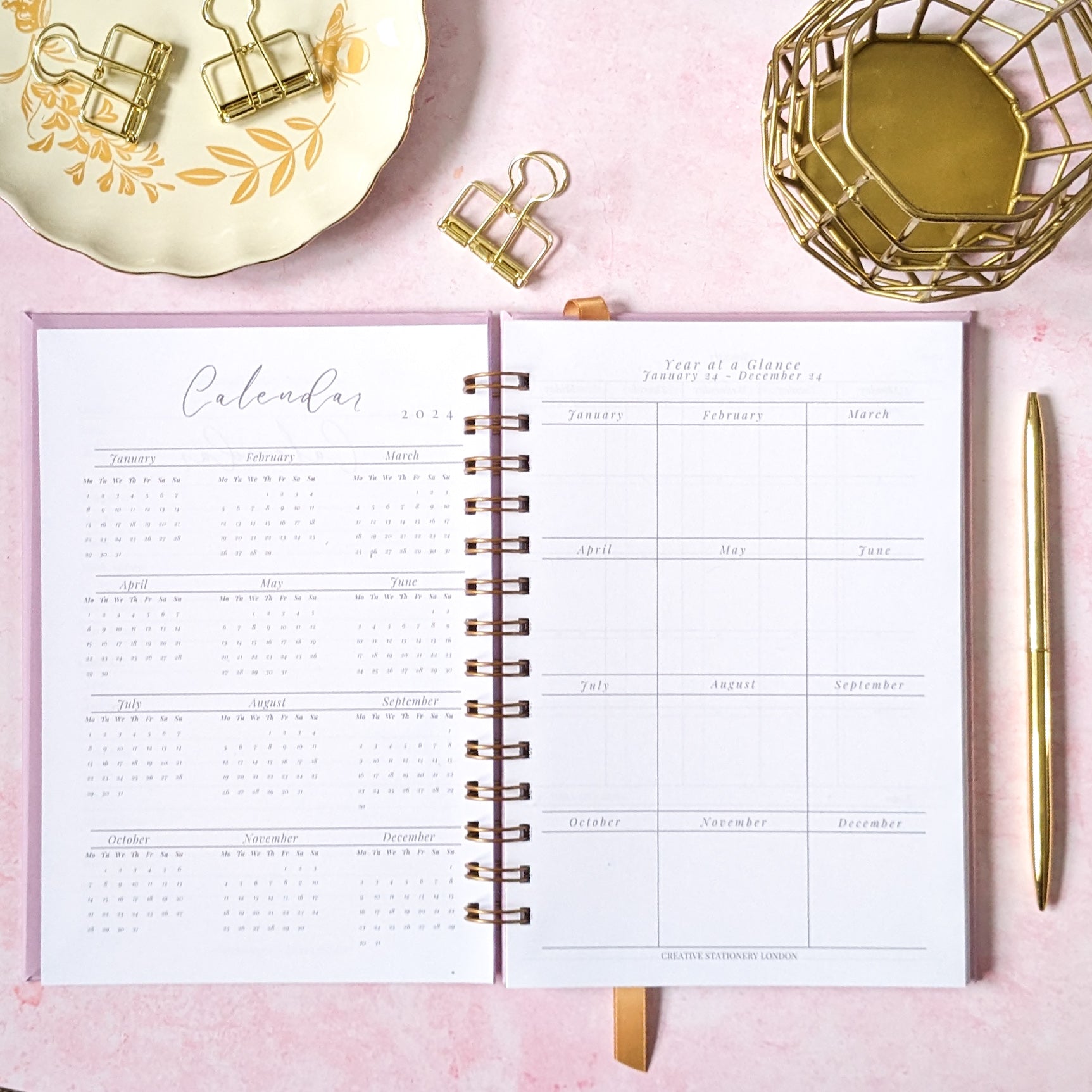 Undated Planner | He will keep you in perfect peace | Isaiah 26:3