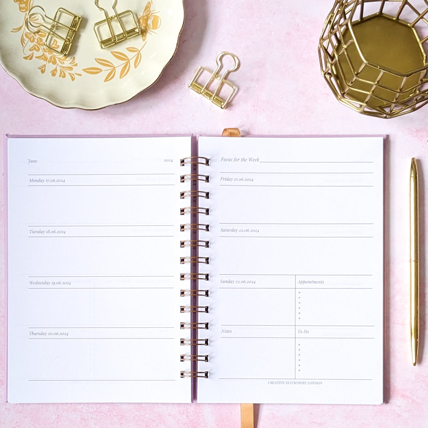 Undated Planner | He will keep you in perfect peace | Isaiah 26:3