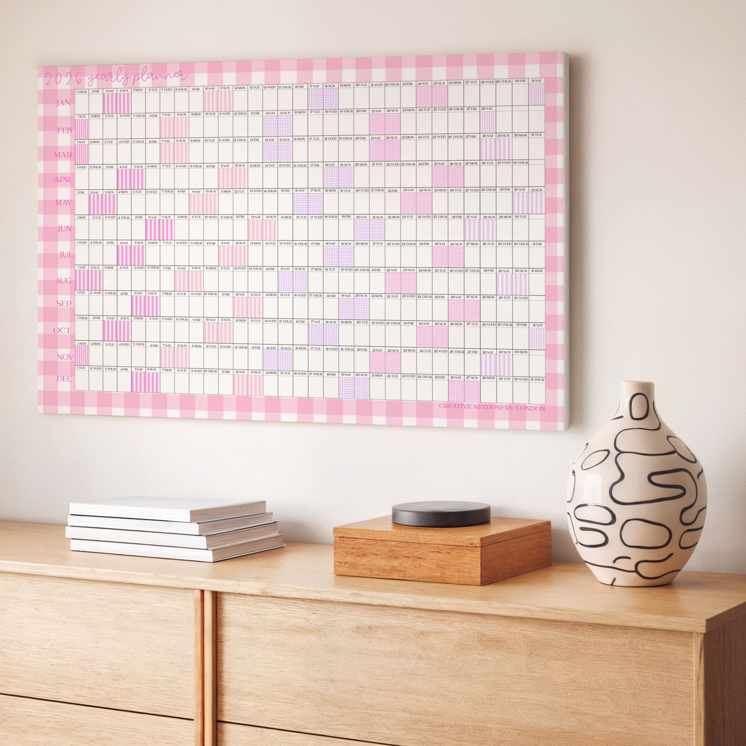 PRE ORDER | Mid Year 26 - 27 A2 Landscape Wall Planner