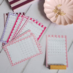 PRE ORDER | 2026 - 27 A6 Mid Year Desk Calendar & Stand | Portrait