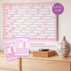 PRE ORDER | The 26-27 Mid Year Wall Planner & Sticker Sheets Bundle