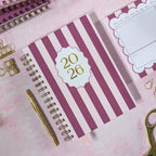 26 - 27 Dated Mid Year Diary | Candy Stripe