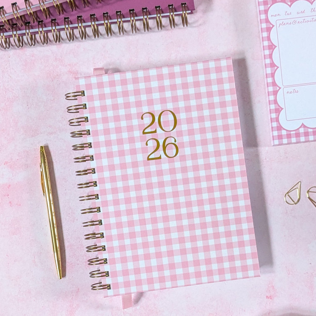 26 - 27 Dated Mid Year Diary | Gingham