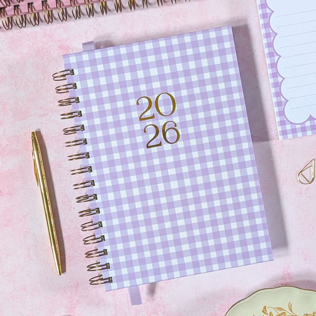 26 - 27 Dated Mid Year Diary | Gingham