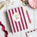 26 - 27 Dated Mid Year Diary | Candy Stripe