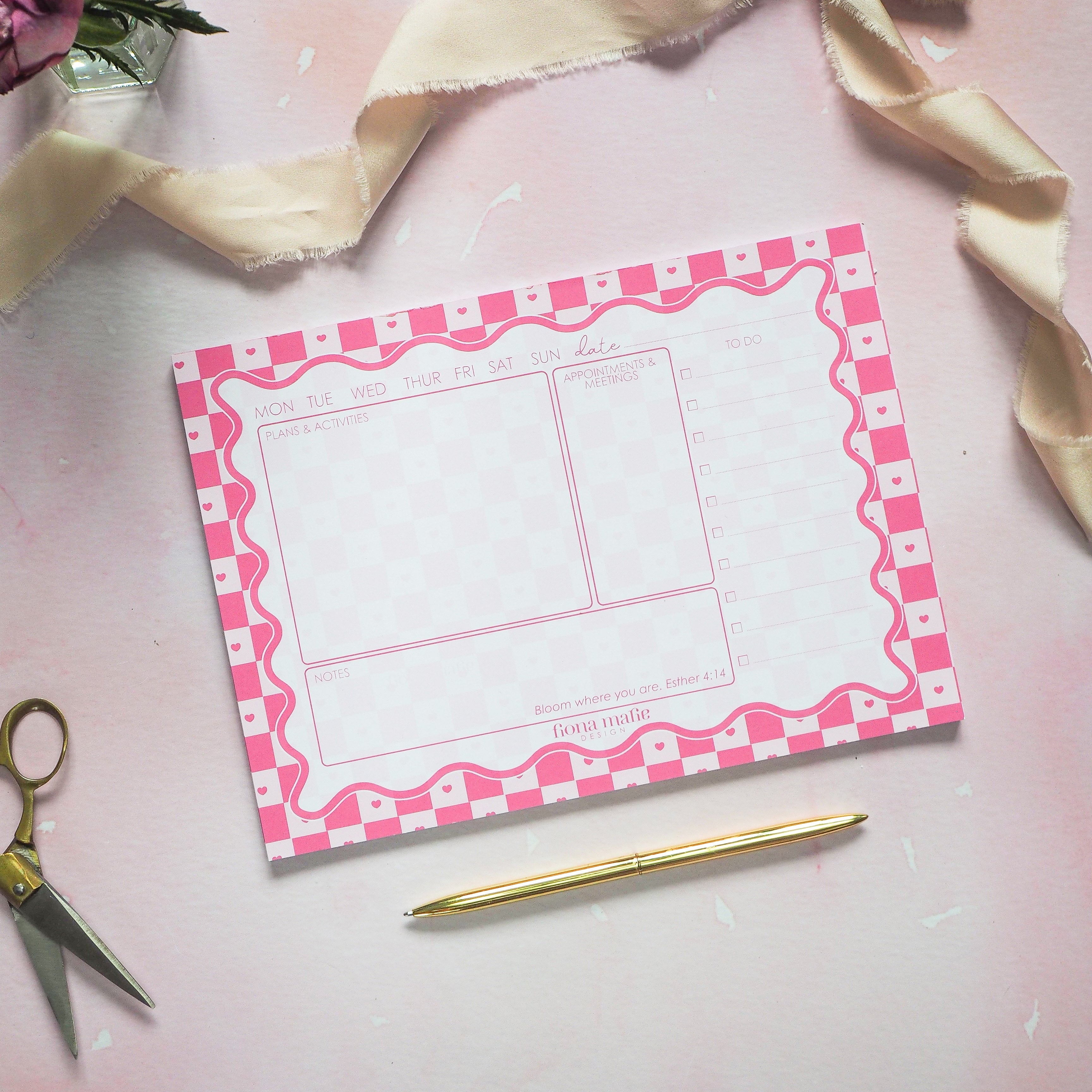 Bloom where you are | B5 Daily Desk Planner