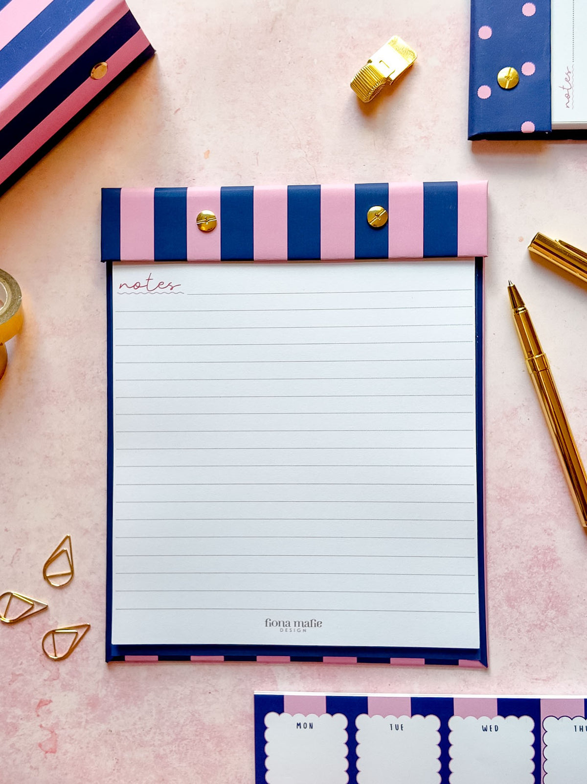 Navy | A5 Refillable Notepad | Colour of Autumn Winter