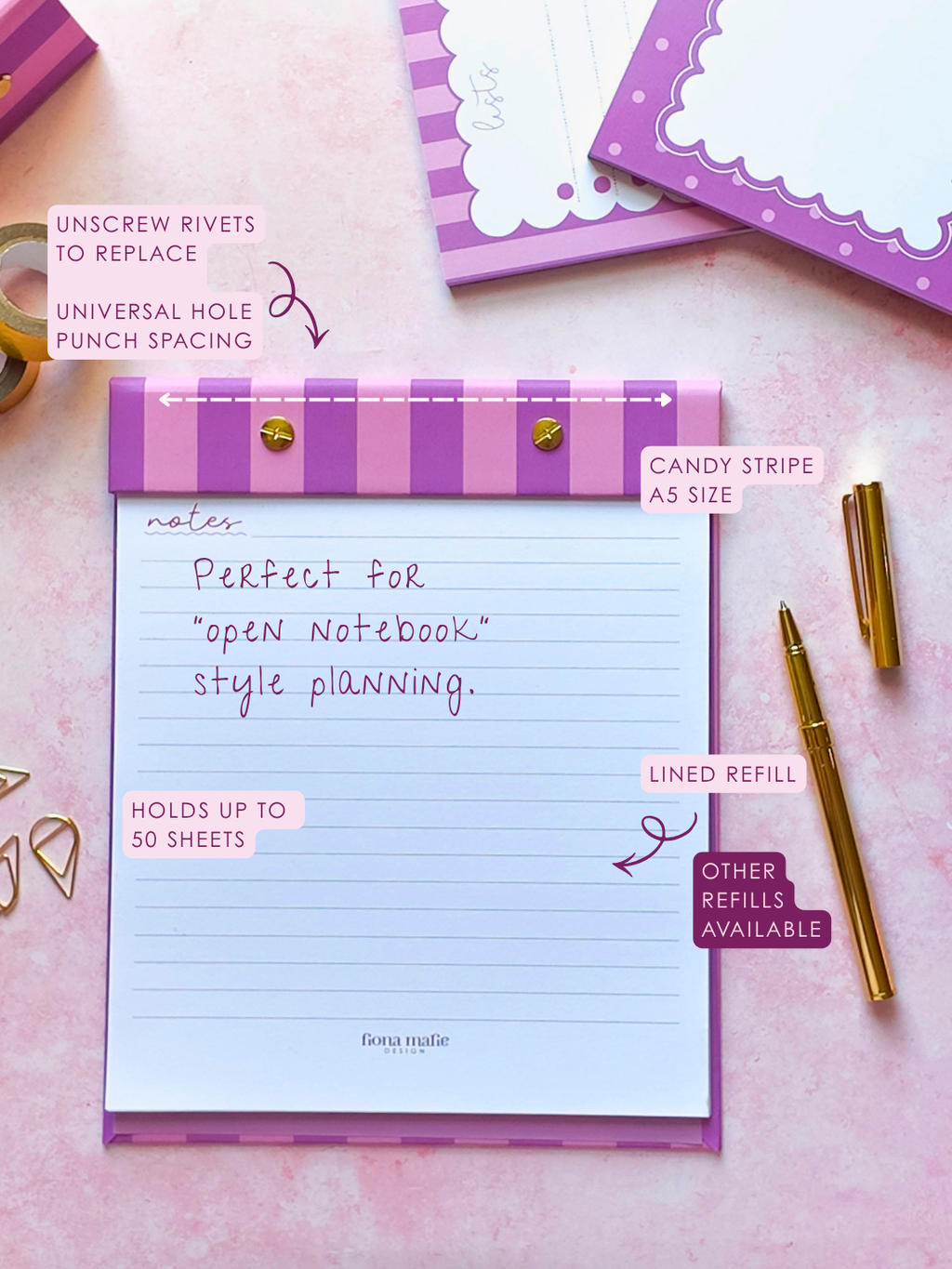 Lilac | A5 Refillable Notepad | Colour of Autumn Winter