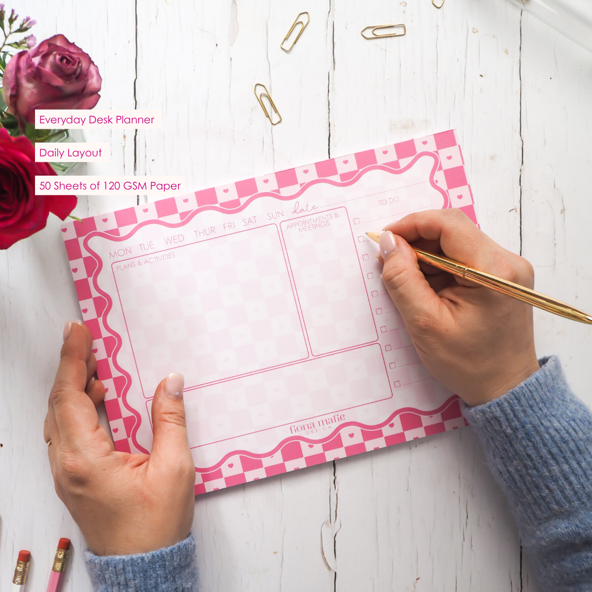 Bloom where you are | B5 Daily Desk Planner