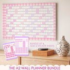 PRE ORDER | The 26-27 Mid Year Wall Planner & Sticker Sheets Bundle