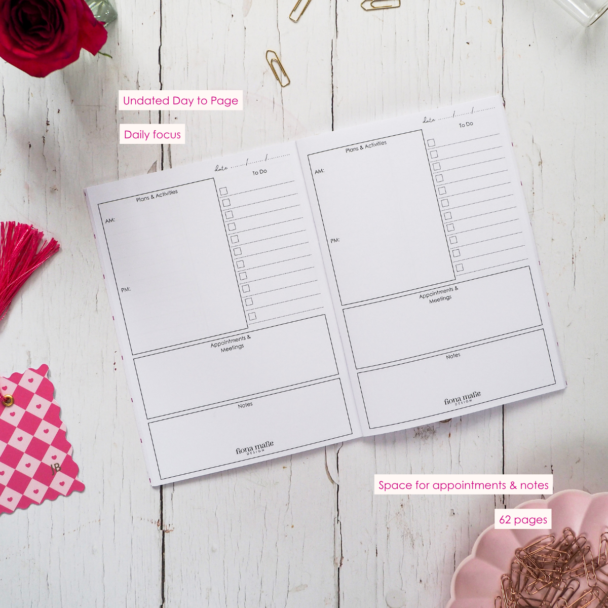 Daily Plans | Undated Booklet Planner