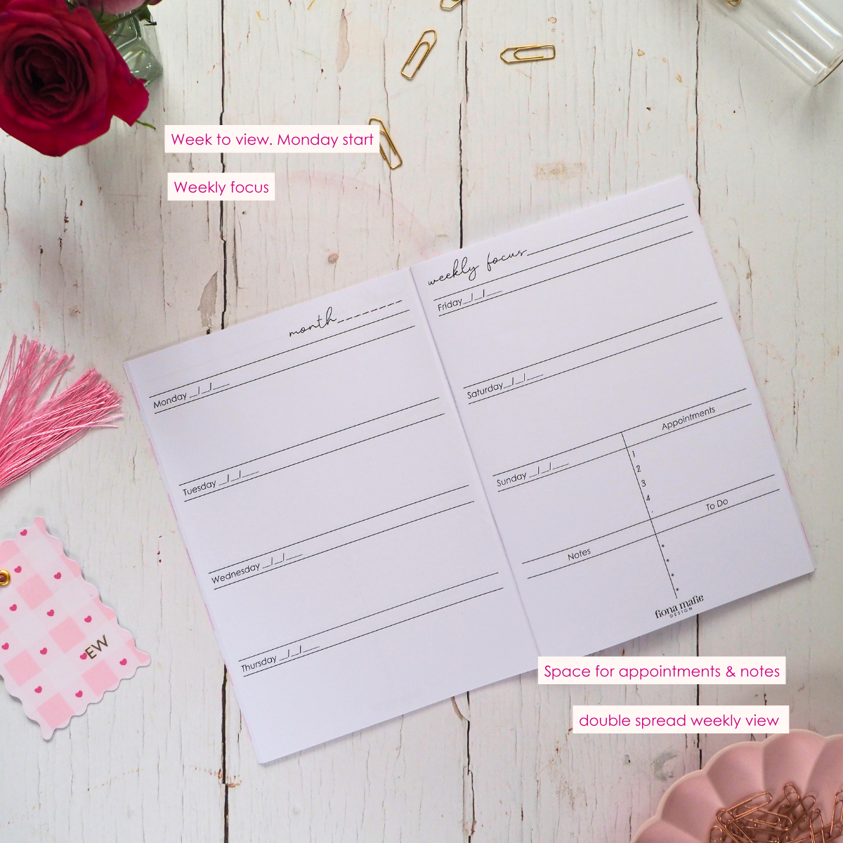Weekly Plans | Undated Booklet Planner