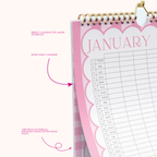 PRE ORDER | Mid Year 26 - 27 A3 Family Calendar | Up to 6 People