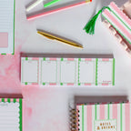 Keyboard Weekly Planner Pad | Summer of Colour Collection