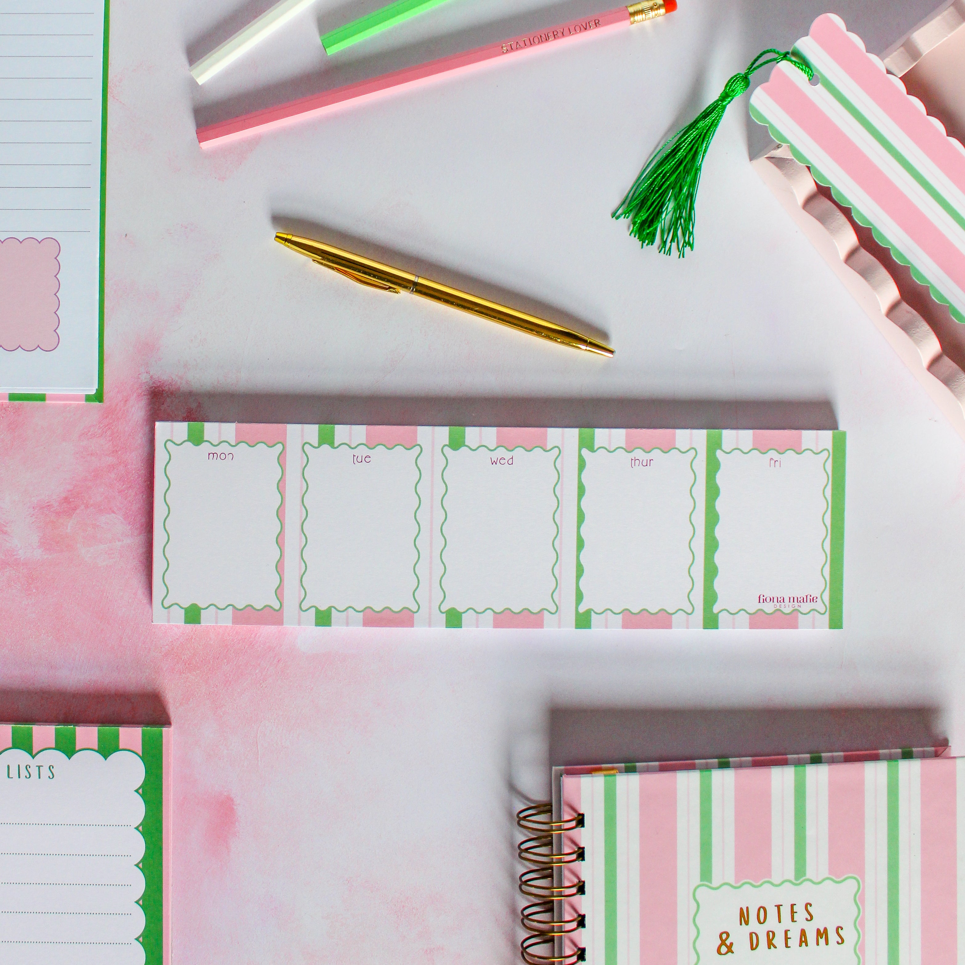 Keyboard Weekly Planner Pad | Summer of Colour Collection