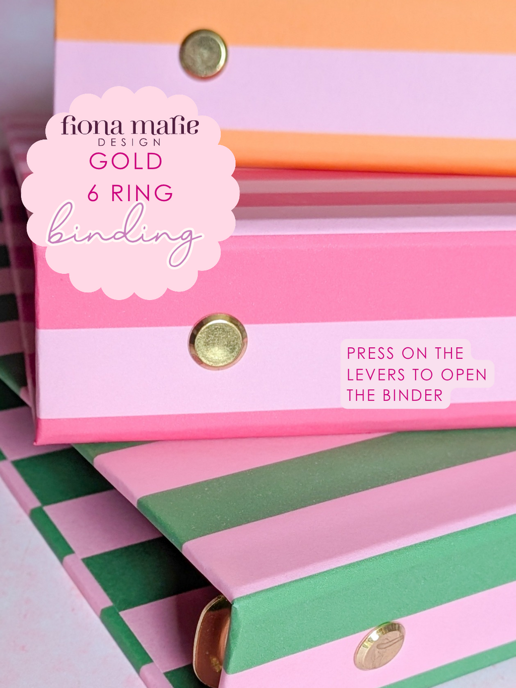 PRE ORDER - Hot Pink - 6 Ring Binder