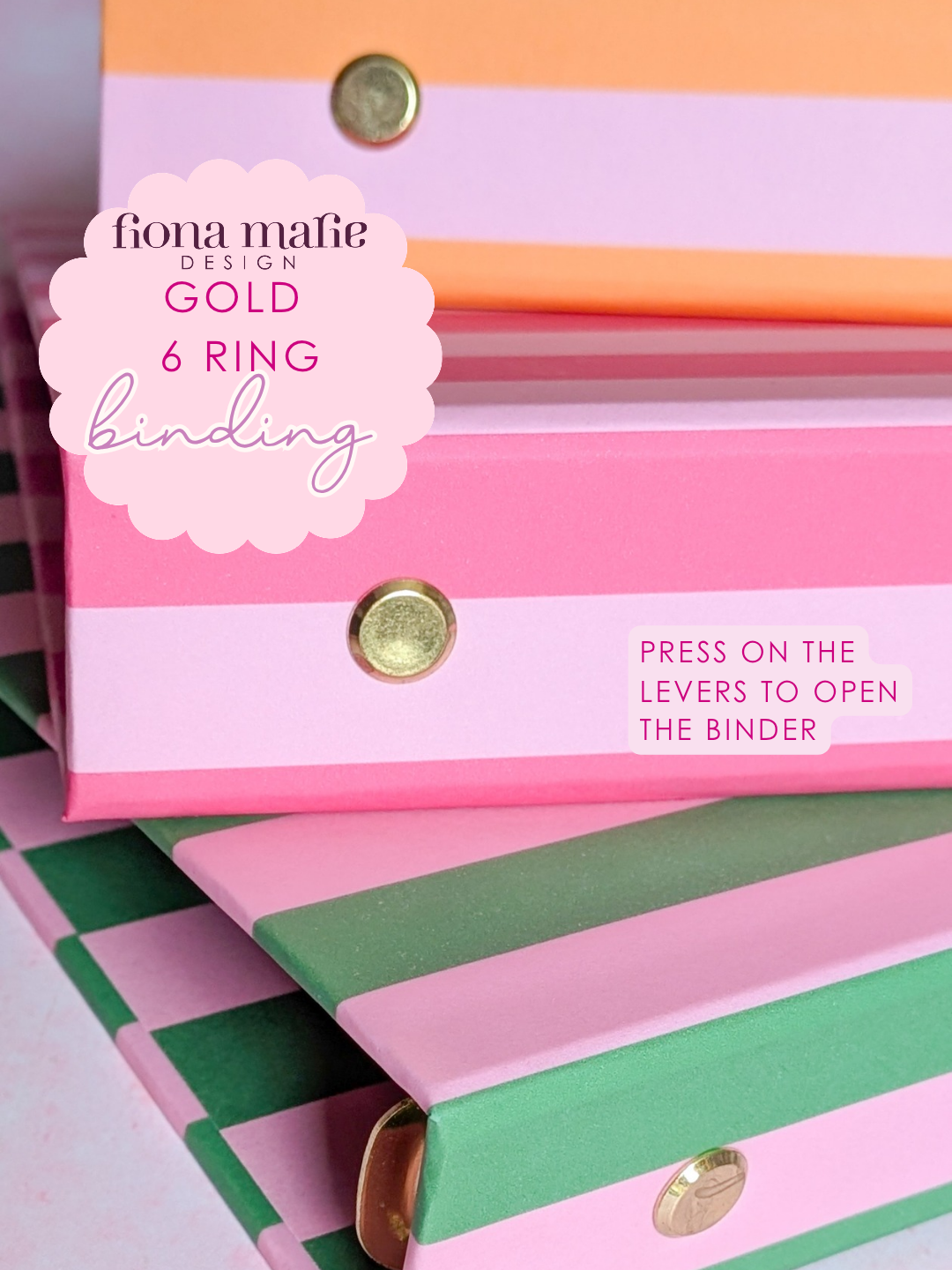 PRE ORDER - Hot Pink - 6 Ring Binder