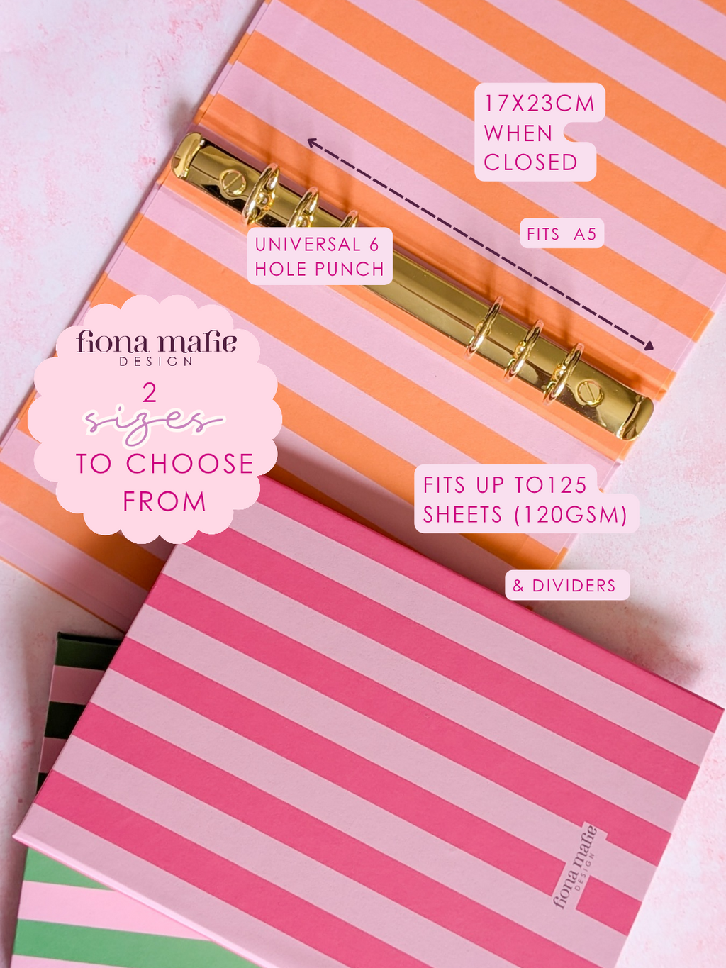 PRE ORDER - Hot Pink - 6 Ring Binder